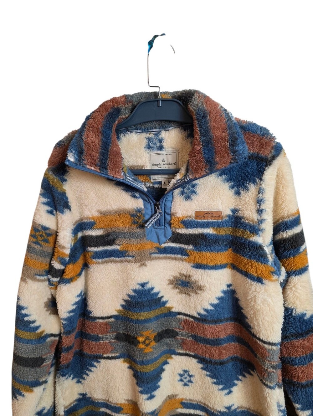 🚫 @ambertrisann 🚫 RESERVED Simply Southern Women’s Large Southwestern Sherpa - Picture 3 of 12